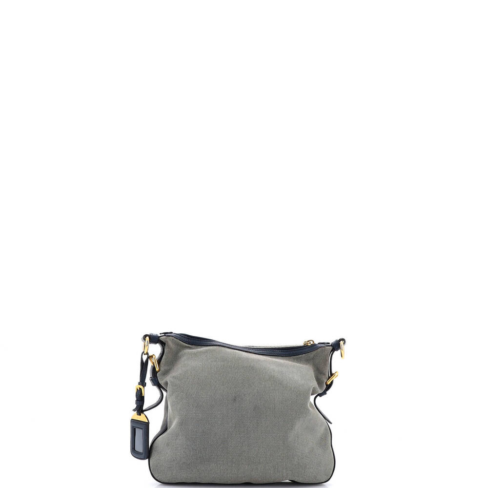 Prada Small Logo Messenger Bag Canvas with Leather - Picture 3 of 7